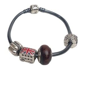 Pandora Sterling Silver European Charm Bracelet
